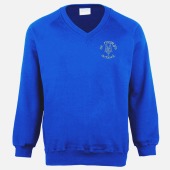 St Marys - Embroidered V-Neck Sweatshirt